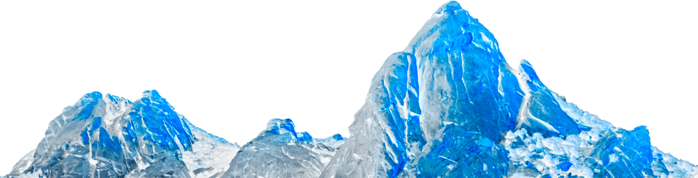 Fundo do rodapé - Montanhas, sol se pondo, prédios e poste de iluminação